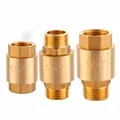 1/2" 3/4" 1 " 1-1/4" 1-1/2" 2" BSPP Female Male Thread Brass In-Line Spring Check Valve One Way