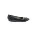 Life Stride Flats: Ballet Wedge Work Black Solid Shoes - Women's Size 6 - Round Toe