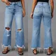 Vintage Jeans Frauen Baggy Jeans neue Mode hohe Taille gerade Hosen Jeans hose Frühling Sommer Blue