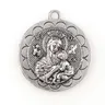 Silber Überzogene Runde Saint Christopher & St. Christopher Medaillen Charms Anhänger Für Schlüssel