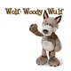 Schöne Wolf holzige Plüsch tier ausgestopfte Puppe Cartoon Tier Wald wilde Natur Zoo Modell Freund