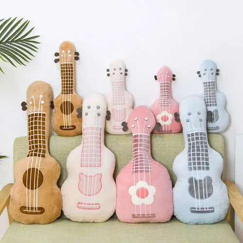 Gitarre kissen gefüllte plüsch musical instrument ukulele spielzeug kinder spielzeug geburtstag