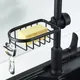 Convenient Clip-on Soap Tray Stainless Steel Soap Dish Adjustable Shower Rail Slide Soap Plates