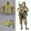 1/6 Scale Male Solider World War II U.S. Army Red First Division Mechanic Clothes Pants Set for 12