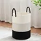Strong Laundry Basket Cotton Rope Storage Basket Dirty Clothes Bucket Household Goods Kids Toys