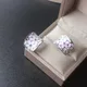 Ajojewel Luxus Emaille Schwarz Rosa Weiß Blume Stud Ohrringe Für Frauen Klassische Design Hohe