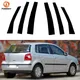 Black Window Door Column B C Pillar Post Cover Trim for Volkswagen Polo Mk4 (9N) 5-Door Hatchback