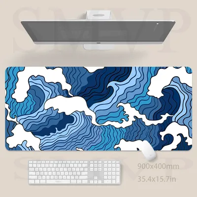 Große Mauspad Gamer Mouse pad Tastatur matte Gaming Schreibtisch matte Design Welle HD Schreibtisch Pad Firma Maus matte als Geschenk