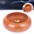 1pc Rosewood Incense Burner Stick Holder Bowl Shape Censer Home Decoration Smell Aromatic Smell