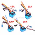 NEW 45A 60A 80A 120A Brushless ESC Electric Speed Controller Dust-proof for 1:10 1/10 RC Car 3650