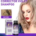 Grey Fixed Color Shampoo Gray Purple Shampoo Hair Color Toner Eliminating Brassy Yellow Tones of