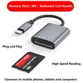 Memory Stick Kartenleser USB C zu MS Kartenleser für iPhone MS Pro/MS Duo Adapter kompatibel mit