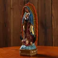 Schöne von Guadalupe Jungfrau Maria Statue Skulptur Harz Figurine Geschenk Weihnachten Display Dekor