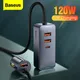 Baseus 120W USB Type C Car Charger Quick Charging for iPhone 12 Pro Xiaomi Samsung Mobile Phone PD