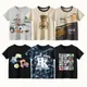 2023 Kinder kurze T-Shirts T-Shirts Kleidung für Jungen Baumwolle Kurzarm Bär Auto Tiere Cartoon