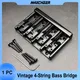 Vintage 4/5-String Bass Bridge Körper oder Boden durch Bass feste Brücke schwarz/gold/chrom