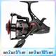 Spinning Fishing Reel 5000 6000 Size Freshwater Saltwater Carp Fishing Reel Double Brake Smooth