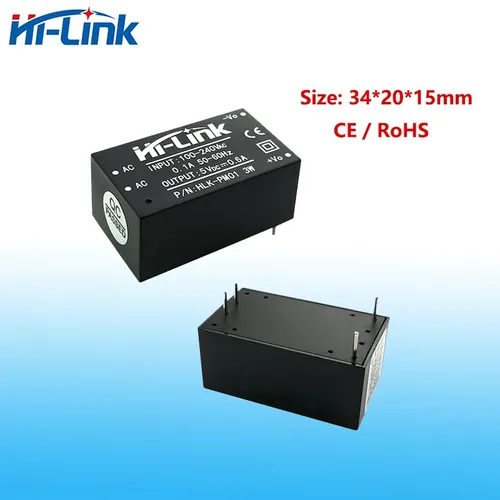 Hi-Link 3W 3 3 V/5V/9V/12V/15V/24V AC DC isolierte Strom versorgung intelligentes Modul intelligente