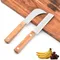 1 stück Edelstahl Küche Gadgets Ananas Messer Gemüse Obst Schäler Kokos Mango Banane Holzgriff
