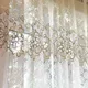 Modern Floral Sheer Tulle Curtains for Living Room Bedroom Printed Voile Curtain for Bedroom Kitchen