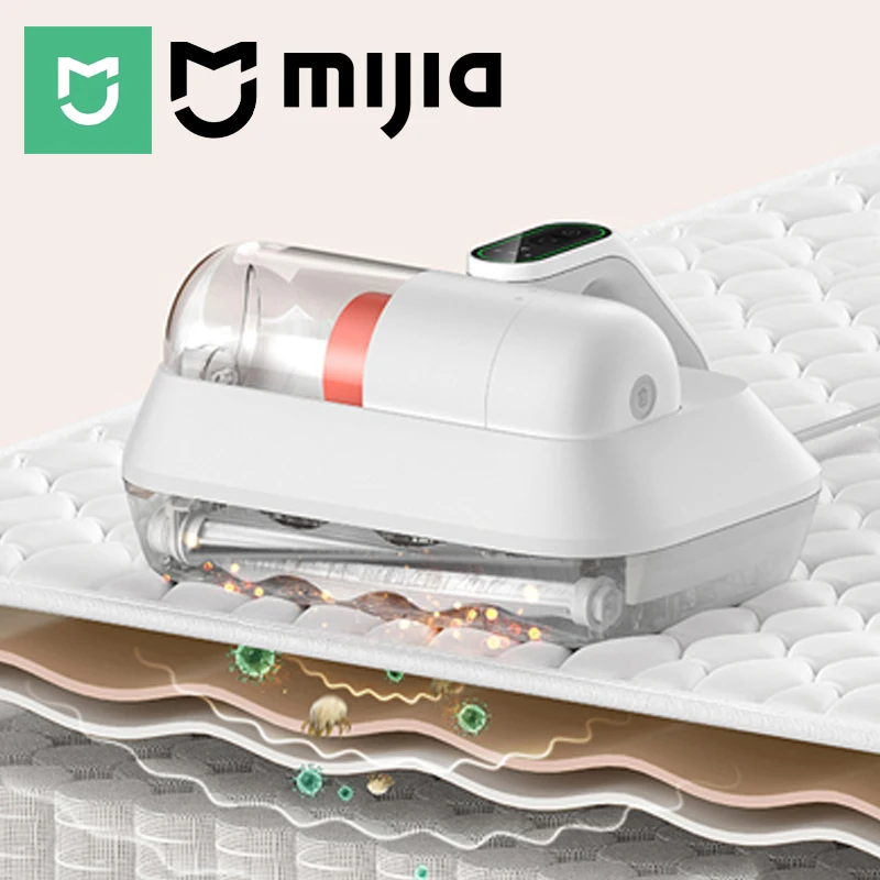 MIJIA Milbenentferner Bürste Pro Staubsauger 14kPa für Zuhause Bettdecke UV-Sterilisation Desinfektion Handstaubsauger Image