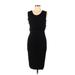 Leith Casual Dress - Midi Scoop Neck Sleeveless: Black Solid Dresses - Women's Size Medium