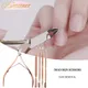 1/5Pcs Nail Cuticle Pusher Stainless Steel Cuticle Nipper Scissors Dead Skin Pedicure Manicure Tools