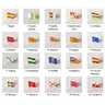 Nationalen Flagge Metall Revers Pin Land Autonomen gemeinden von Spanien Nationalitäten regionen