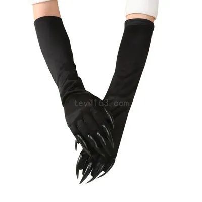 Gruselige Fingernägel, Wolfskrallen-Handschuhe, Geburtstag, Cosplay, Vampir-Kostüm-Zubehör Image