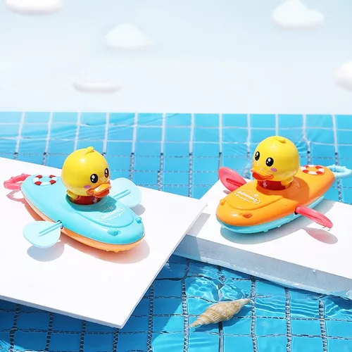 Kinder Bad Wasser Spielen Spielzeug Kette Ruderboot Swim Schwimm Cartoon Ente Infant Baby Frühe
