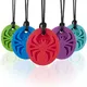 2023 New Creative Multicolour Spider Silicone Necklace for Children Fashion Chewable Teether
