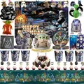 Star Wars Birthday Party Decoration Disposable Tableware Tablecloth Cup Plate Napki Yoda Balloon