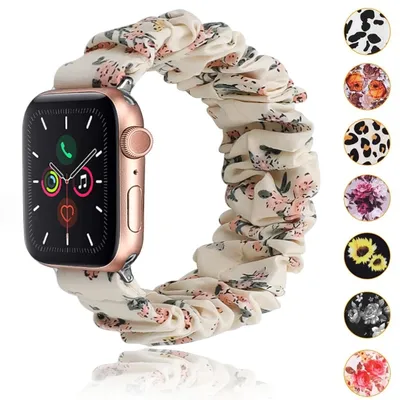 Haarring Kreatives Armband für Apple Watch 38 mm 40 mm 41 mm 42 mm 44 45 mm elastisches Image