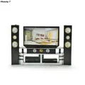 Arrival Baby Toys Mini Hi-Fi 1:6 TV Home Theater Cabinet Set Combo For Barbie House Furniture Doll