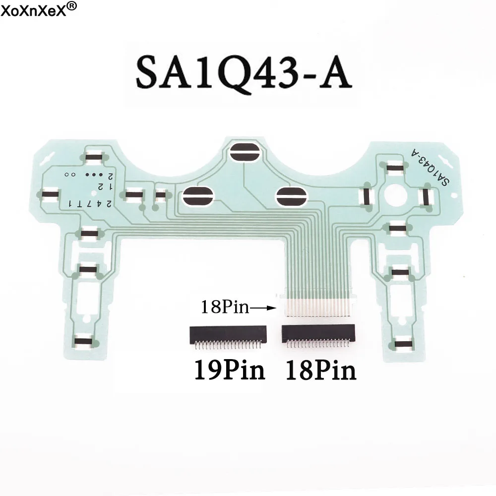 for PS2 SA1Q43-A Lint Printplaat Joystick Flex Kabel Geleidende Film Voor Playstation 2 Controller Fpc 18Pin 19pin