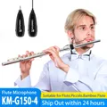 KIMAFUN 2.4G Mini Wireless Flute Microphone Omnidirectional Condenser Instrument Microphon for Flute