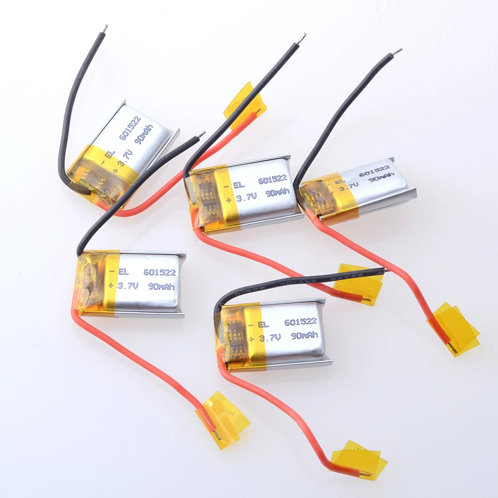 1-50Pcs 3,7 V 90mAh 15C Hohe Vergrößerung Akku 601522 Für Anki Overdrive Autos Flugzeuge Entsafter mixer Hubschrauber Image