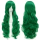 Soowee 30 farben 80cm Langen Lockigen Haar Grün Cosplay Perücken Hitze Beständig Synthetische Haar