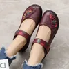 Echtes Leder Weichen Boden Frauen Wohnungen Mutter Schuhe Komfort Oxford Schuhe Für Frauen Schuhe Frauen Müßiggänger Mokassins
