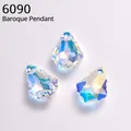 Original Crystals from Austria 6090 Baroque Pendant Rhinestone Beads for Necklace Earrings Brooch