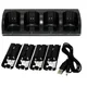 Remote Charger Dock Station Cradle + 2800mAh Rechargeable Battery For Nintendo Wii Controller