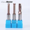 1 Tooth Thread Milling Cutter Tungsten Carbide Steel CNC Machining Aluminum 60 Degree M1.2 M1.6 M2