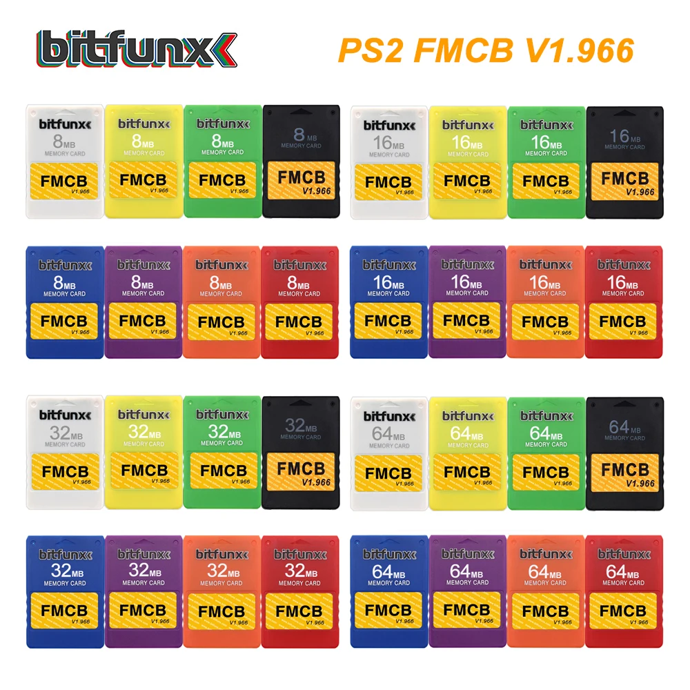 Bitfunx Free McBoot V1.966 PS2 FMCB 8 MB/16 MB/32 MB/64 MB Speicherkarte für Playstation2 Fat Console Image
