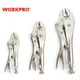 WORKPRO 3-Piece CR-V Locking Pliers Set Locking Pliers Adjustable Plier Set for Welder Long Nose