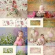 Oil painting floral photography backdrop flower portrait photo shoot background for photo booth