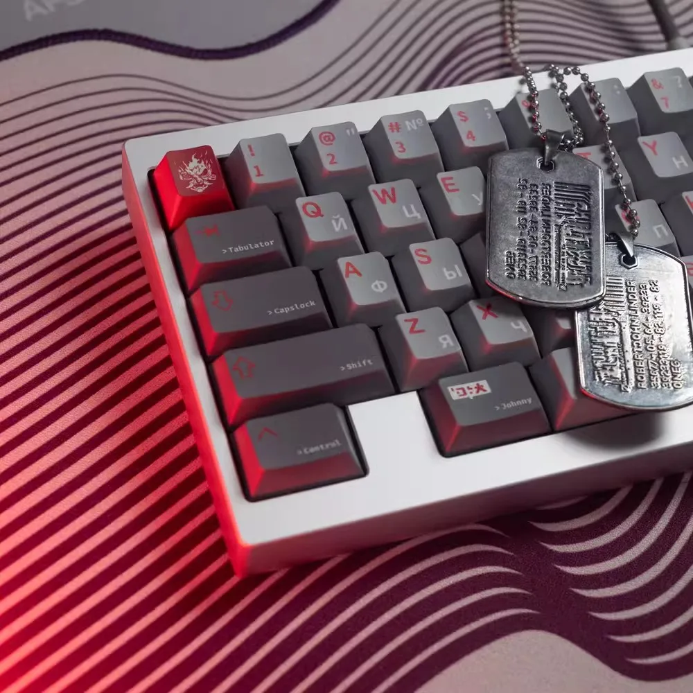 143 tasten/set sbpk samurai silverhand keycaps pbt russisch japanisch schlüssel kappen kirsch profil keycap für 61 64 68 75 84 96 98 Image