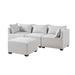 INK+IVY Molly Modular Sectional Sofa- Silver Grey