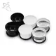 5mm - 20mm Single Flare Acrylic Ear Plugs Tunnel Expander Piercing Ear Gauges with O-Ring Flesh