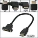 HDMI-compatible 90 Degree Right Angle HDMI Panel Mount socket Extension Cable Screw HDMI Female to