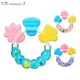 Baby Teether Necklace Silicone Teethers with Rattle Toys Teething Baby Bpa Free Baby Care Acessorios